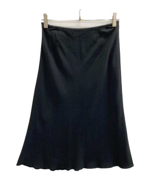 PRADA（プラダ）PRADA (プラダ) ミディスカート ブラック サイズ:111ｃｍ(W44)の古着・服飾アイテム