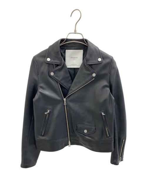 STUDIOS（ステュディオス）STUDIOS (ステュディオス) ライダースジャケット ブラック サイズ:38の古着・服飾アイテム