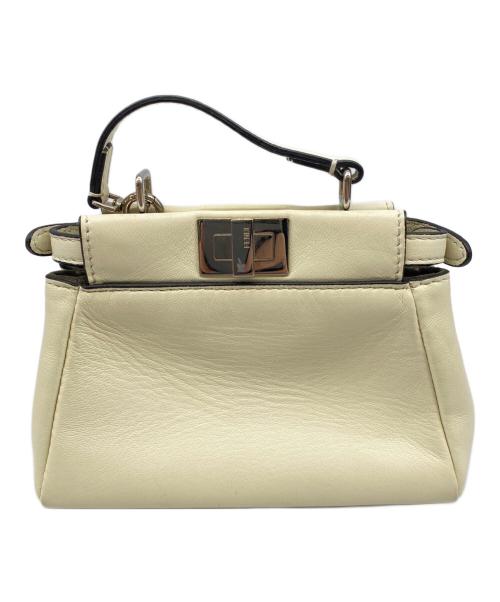 FENDI（フェンディ）FENDI (フェンディ) 2WAYバッグ ホワイトの古着・服飾アイテム