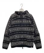 MARITHE+FRANCOIS GIRBAUDマリテフランソワジルボー）の古着「ジップパーカー」｜ブラック×ホワイト