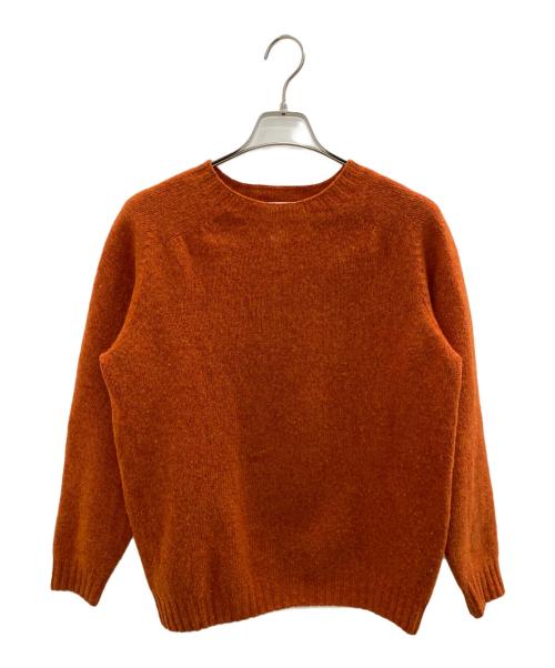 Harley of SCOTLAND（ハーレーオブスコットランド）HARLEY OF SCOTLAND (ハーレーオブスコットランド) 厚手ニット オレンジ サイズ:42の古着・服飾アイテム