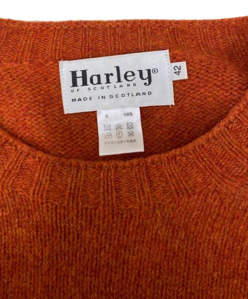 Harley of SCOTLAND（ハーレーオブスコットランド）HARLEY OF SCOTLAND (ハーレーオブスコットランド) 厚手ニット オレンジ サイズ:42の古着・服飾アイテム