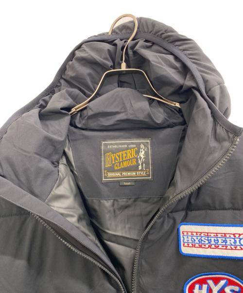 Hysteric Glamour（ヒステリックグラマー）Hysteric Glamour (ヒステリックグラマー) プリマロフトタフタワッペンフーデッド ブラック サイズ:Small 未使用品の古着・服飾アイテム