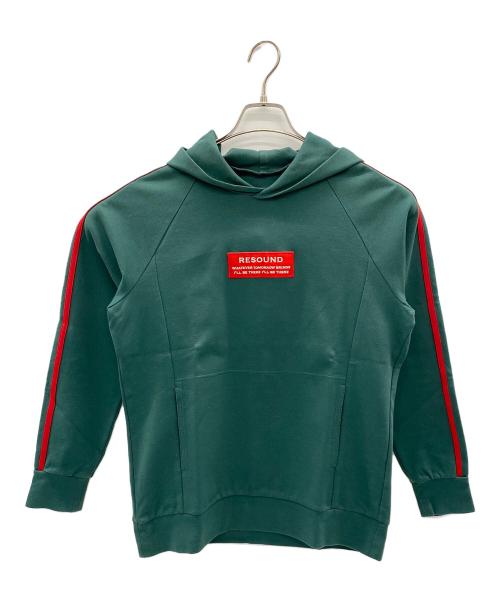 RESOUND（リサウンド）RESOUND (リサウンド) LINE P/O HOODIE グリーン サイズ:3の古着・服飾アイテム