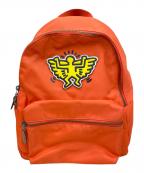 COACH×Keith Haringコーチ×キースヘリング）の古着「リュック」｜オレンジ