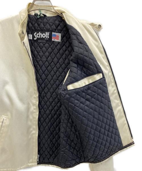 Schott（ショット）Schott (ショット) ライダースジャケット ホワイト サイズ:Mの古着・服飾アイテム