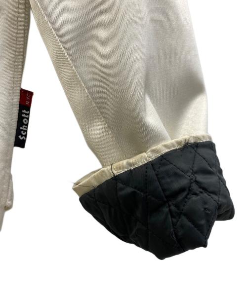 Schott（ショット）Schott (ショット) ライダースジャケット ホワイト サイズ:Mの古着・服飾アイテム