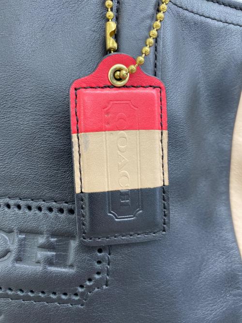 COACH（コーチ）COACH (コーチ) レガシーバイカラー ブラック×ブラウンの古着・服飾アイテム