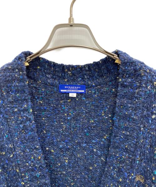 BURBERRY BLUE LABEL（バーバリーロンドンブルーレーベル）BURBERRY BLUE LABEL (バーバリーロンドンブルーレーベル) ニットカーディガン ブルー サイズ:38の古着・服飾アイテム