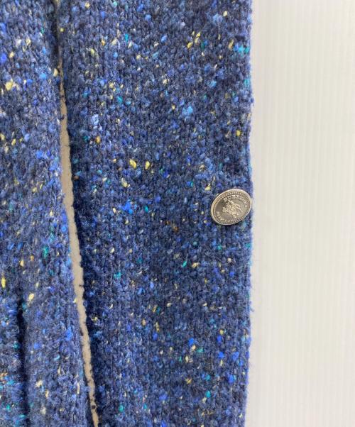 BURBERRY BLUE LABEL（バーバリーロンドンブルーレーベル）BURBERRY BLUE LABEL (バーバリーロンドンブルーレーベル) ニットカーディガン ブルー サイズ:38の古着・服飾アイテム