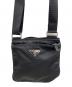 PRADA (プラダ) ナイロン ミニショルダーバッグ ブラック：30000円