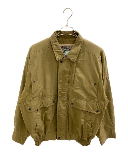 CROCODILE（クロコダイル）CROCODILE (クロコダイル) ジップブルゾン ブラウン サイズ:Lの古着・服飾アイテム