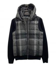 BLACK LABEL CRESTBRIDGE（ブラックレーベル クレストブリッジ）の古着「フーデッドジャケット」｜ブラック×グレー
