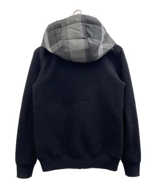 BLACK LABEL CRESTBRIDGE（ブラックレーベル クレストブリッジ）BLACK LABEL CRESTBRIDGE (ブラックレーベル クレストブリッジ) フーデッドジャケット ブラック×グレー サイズ:Mの古着・服飾アイテム