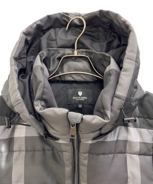BLACK LABEL CRESTBRIDGE（ブラックレーベル クレストブリッジ）BLACK LABEL CRESTBRIDGE (ブラックレーベル クレストブリッジ) フーデッドジャケット ブラック×グレー サイズ:Mの古着・服飾アイテム
