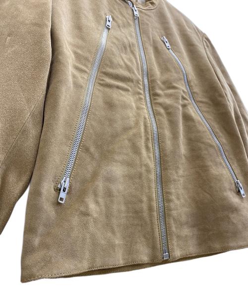 Maison Margiela（メゾンマルジェラ）Maison Margiela (メゾンマルジェラ) 八の字ライダースジャケット ベージュ サイズ:48の古着・服飾アイテム