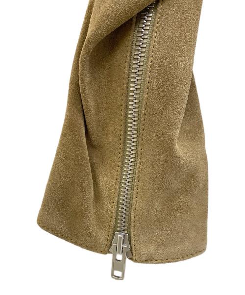 Maison Margiela（メゾンマルジェラ）Maison Margiela (メゾンマルジェラ) 八の字ライダースジャケット ベージュ サイズ:48の古着・服飾アイテム