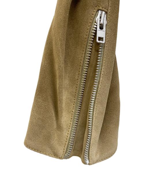 Maison Margiela（メゾンマルジェラ）Maison Margiela (メゾンマルジェラ) 八の字ライダースジャケット ベージュ サイズ:48の古着・服飾アイテム