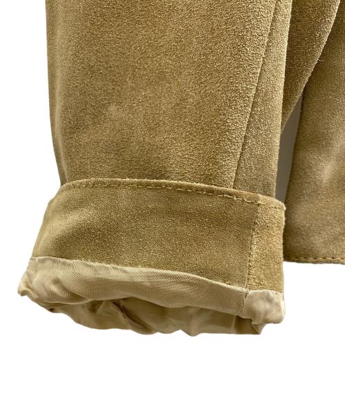 Maison Margiela（メゾンマルジェラ）Maison Margiela (メゾンマルジェラ) 八の字ライダースジャケット ベージュ サイズ:48の古着・服飾アイテム