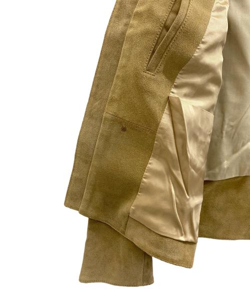 Maison Margiela（メゾンマルジェラ）Maison Margiela (メゾンマルジェラ) 八の字ライダースジャケット ベージュ サイズ:48の古着・服飾アイテム