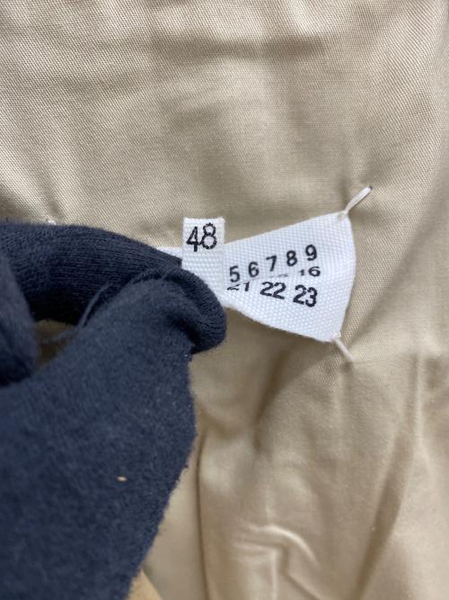 Maison Margiela（メゾンマルジェラ）Maison Margiela (メゾンマルジェラ) 八の字ライダースジャケット ベージュ サイズ:48の古着・服飾アイテム