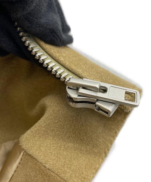 Maison Margiela（メゾンマルジェラ）Maison Margiela (メゾンマルジェラ) 八の字ライダースジャケット ベージュ サイズ:48の古着・服飾アイテム