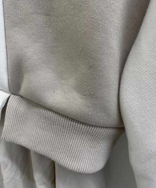 BLUE LABEL CRESTBRIDGE（ブルーレーベルクレストブリッジ）BLUE LABEL CRESTBRIDGE (ブルーレーベルクレストブリッジ) ダンボールパーカードッキングワンピース アイボリー サイズ:36の古着・服飾アイテム