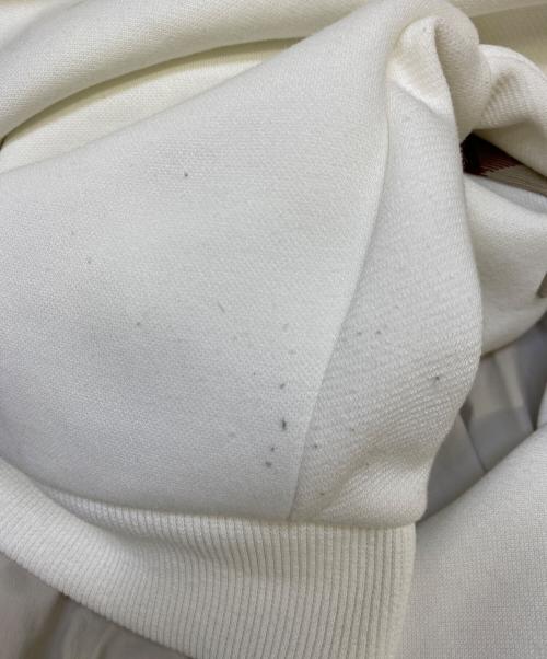 BLUE LABEL CRESTBRIDGE（ブルーレーベルクレストブリッジ）BLUE LABEL CRESTBRIDGE (ブルーレーベルクレストブリッジ) ダンボールパーカードッキングワンピース アイボリー サイズ:36の古着・服飾アイテム