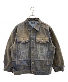 MAISON SPECIAL（メゾンスペシャル）の古着「Oversize Colored Denim Jacket」｜グレー