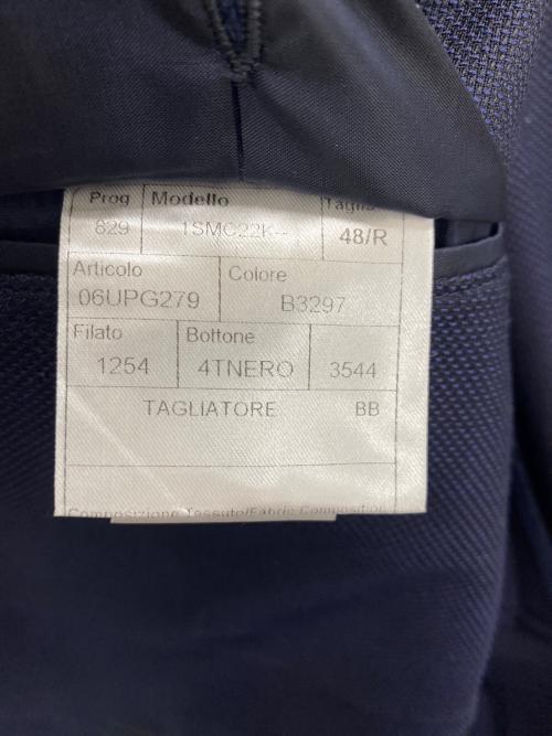 TAGLIATORE（タリアトーレ）TAGLIATORE (タリアトーレ) SUPER110'sストレッチウールホップサック2Bジャケット ネイビー サイズ:48/Rの古着・服飾アイテム