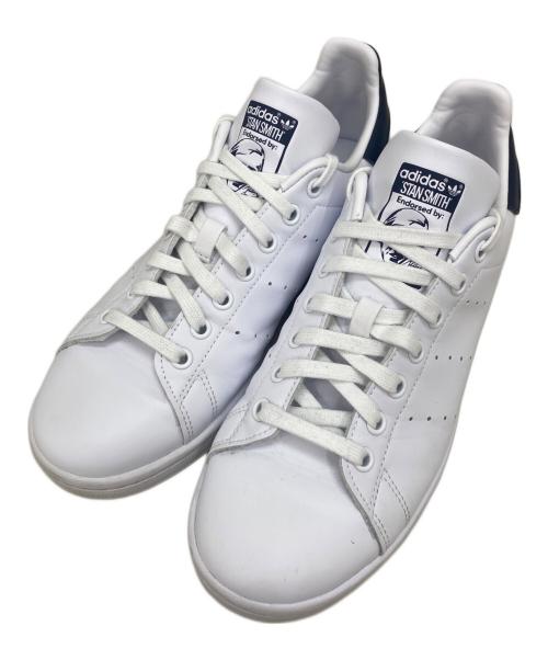 adidas（アディダス）adidas (アディダス) STANSMITH ホワイト×ネイビー サイズ:26cmの古着・服飾アイテム