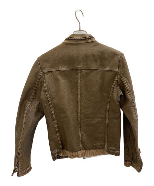 DACUTE（ダクテ）DACUTE (ダクテ) レザージャケット ブラウン サイズ:46の古着・服飾アイテム