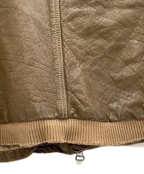 DACUTE（ダクテ）DACUTE (ダクテ) レザージャケット ブラウン サイズ:46の古着・服飾アイテム