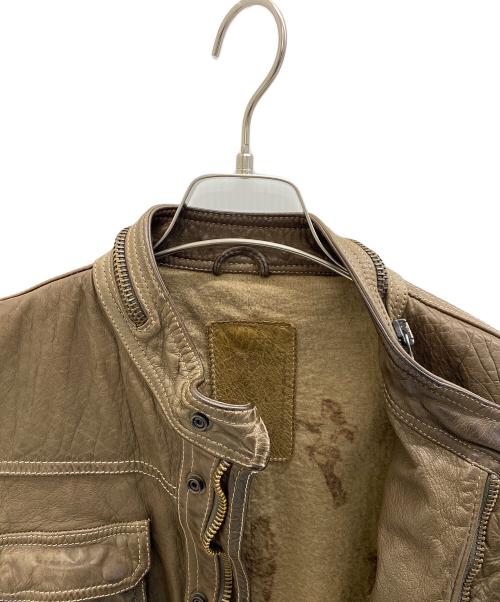 DACUTE（ダクテ）DACUTE (ダクテ) レザージャケット ブラウン サイズ:46の古着・服飾アイテム