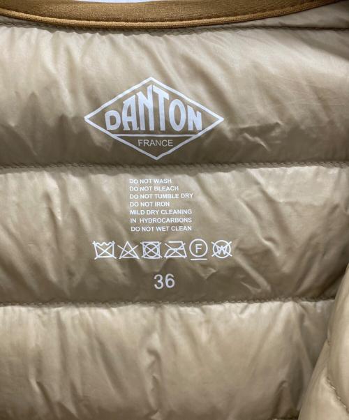 DANTON（ダントン）DANTON (ダントン) Crew Neck Inner Down Jacket ブラウン サイズ:36の古着・服飾アイテム