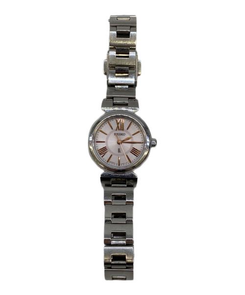 SEIKO（セイコー）SEIKO (セイコー) 腕時計 シルバー×ピンクの古着・服飾アイテム
