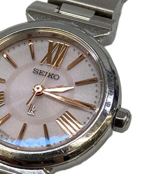 SEIKO（セイコー）SEIKO (セイコー) 腕時計 シルバー×ピンクの古着・服飾アイテム