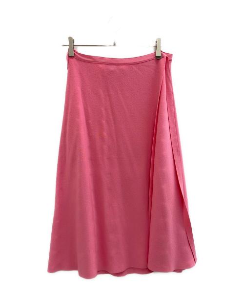 DRAWER（ドゥロワー）DRAWER (ドゥロワー) ミラノ ラップスカート ピンク サイズ:1の古着・服飾アイテム