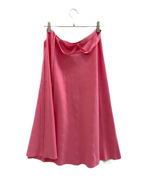 DRAWER（ドゥロワー）DRAWER (ドゥロワー) ミラノ ラップスカート ピンク サイズ:1の古着・服飾アイテム