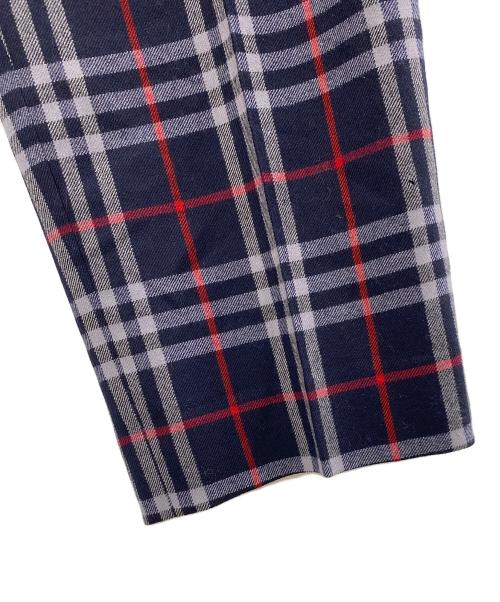 Burberry's（バーバリー）Burberry's (バーバリーズ) チェックパンツ ネイビー サイズ:LLの古着・服飾アイテム