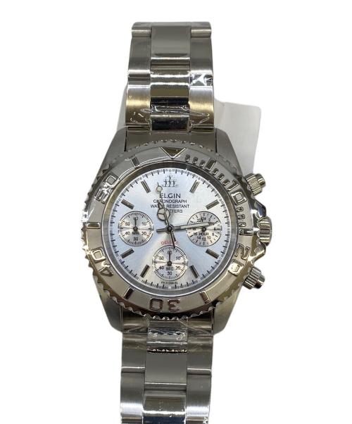ELGIN（エルジン）ELGIN (エルジン) クロノグラフ シルバー 未使用品の古着・服飾アイテム