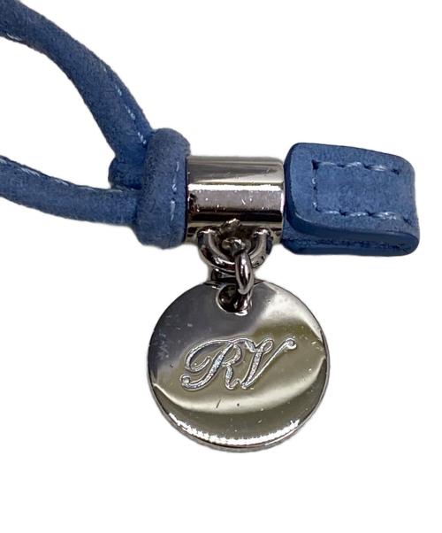 Roger Vivier（ロジェ ヴィヴィエ）Roger Vivier (ロジェ ヴィヴィエ) キューブベルベットバッグ スカイブルー×シルバーの古着・服飾アイテム