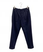 District UNITED ARROWSディストリクト ユナイテッドアローズ）の古着「フラノ 1プリーツ パンツ」｜ネイビー