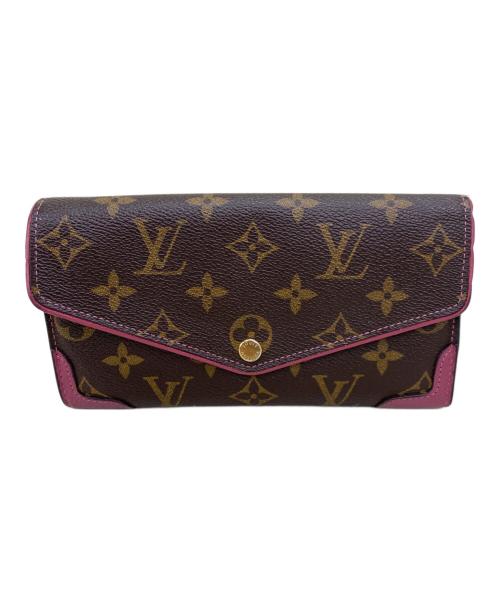 LOUIS VUITTON（ルイ ヴィトン）LOUIS VUITTON (ルイ ヴィトン) ポルトフォイユ・サラ・レティーロ ブラウン×ピンクの古着・服飾アイテム