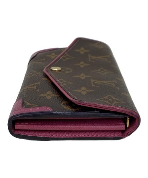 LOUIS VUITTON（ルイ ヴィトン）LOUIS VUITTON (ルイ ヴィトン) ポルトフォイユ・サラ・レティーロ ブラウン×ピンクの古着・服飾アイテム