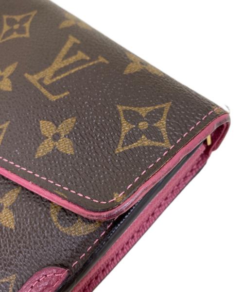LOUIS VUITTON（ルイ ヴィトン）LOUIS VUITTON (ルイ ヴィトン) ポルトフォイユ・サラ・レティーロ ブラウン×ピンクの古着・服飾アイテム