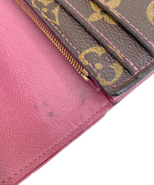 LOUIS VUITTON（ルイ ヴィトン）LOUIS VUITTON (ルイ ヴィトン) ポルトフォイユ・サラ・レティーロ ブラウン×ピンクの古着・服飾アイテム