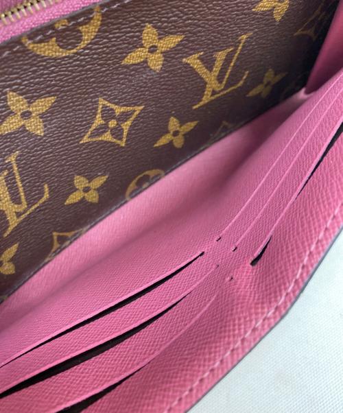 LOUIS VUITTON（ルイ ヴィトン）LOUIS VUITTON (ルイ ヴィトン) ポルトフォイユ・サラ・レティーロ ブラウン×ピンクの古着・服飾アイテム