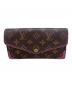 LOUIS VUITTON（ルイ ヴィトン）の古着「ポルトフォイユ・サラ・レティーロ」｜ブラウン×ピンク