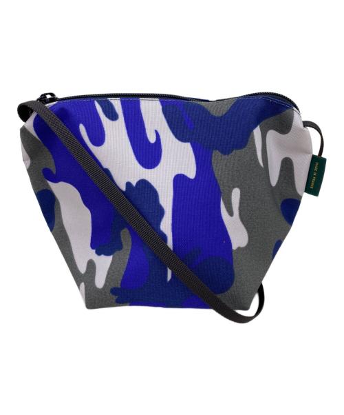 Herve Chapelier（エルベシャプリエ）Herve Chapelier (エルベシャプリエ) ナイロン舟型ショルダーバッグS ブルー×ベージュの古着・服飾アイテム